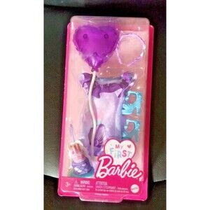 BARBIE My First Barbie Birthday Outfit & Accessories Doll Complete Outfit NEW